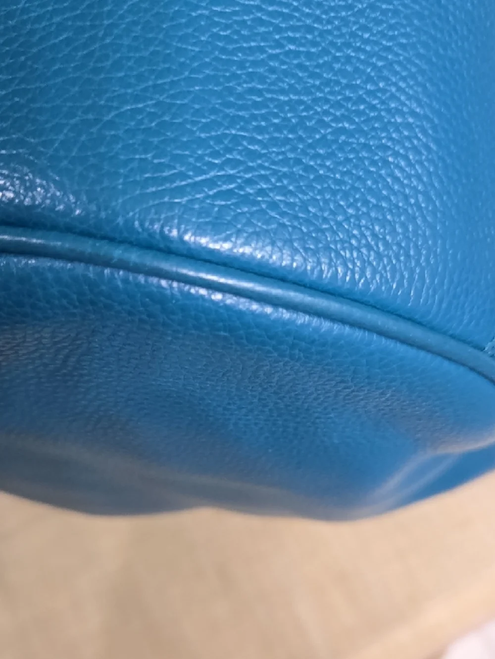 Coach Teal Blue Leather Shoulder Bag